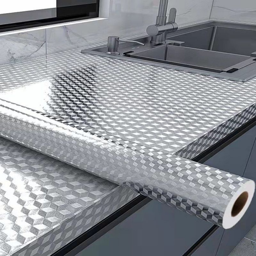 Commercial Kitchen Wall - Алюминиевая фольга-наклейка для кухонной плиты, масло-