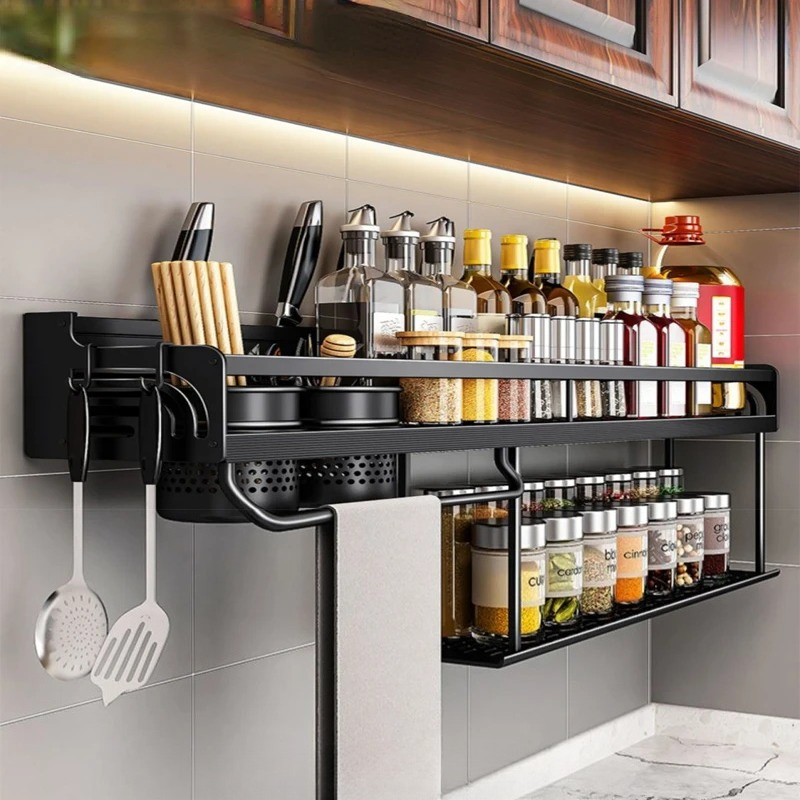 Commercial Kitchen Knife Holder - Настенная кухонная полка 60/70/80 см для