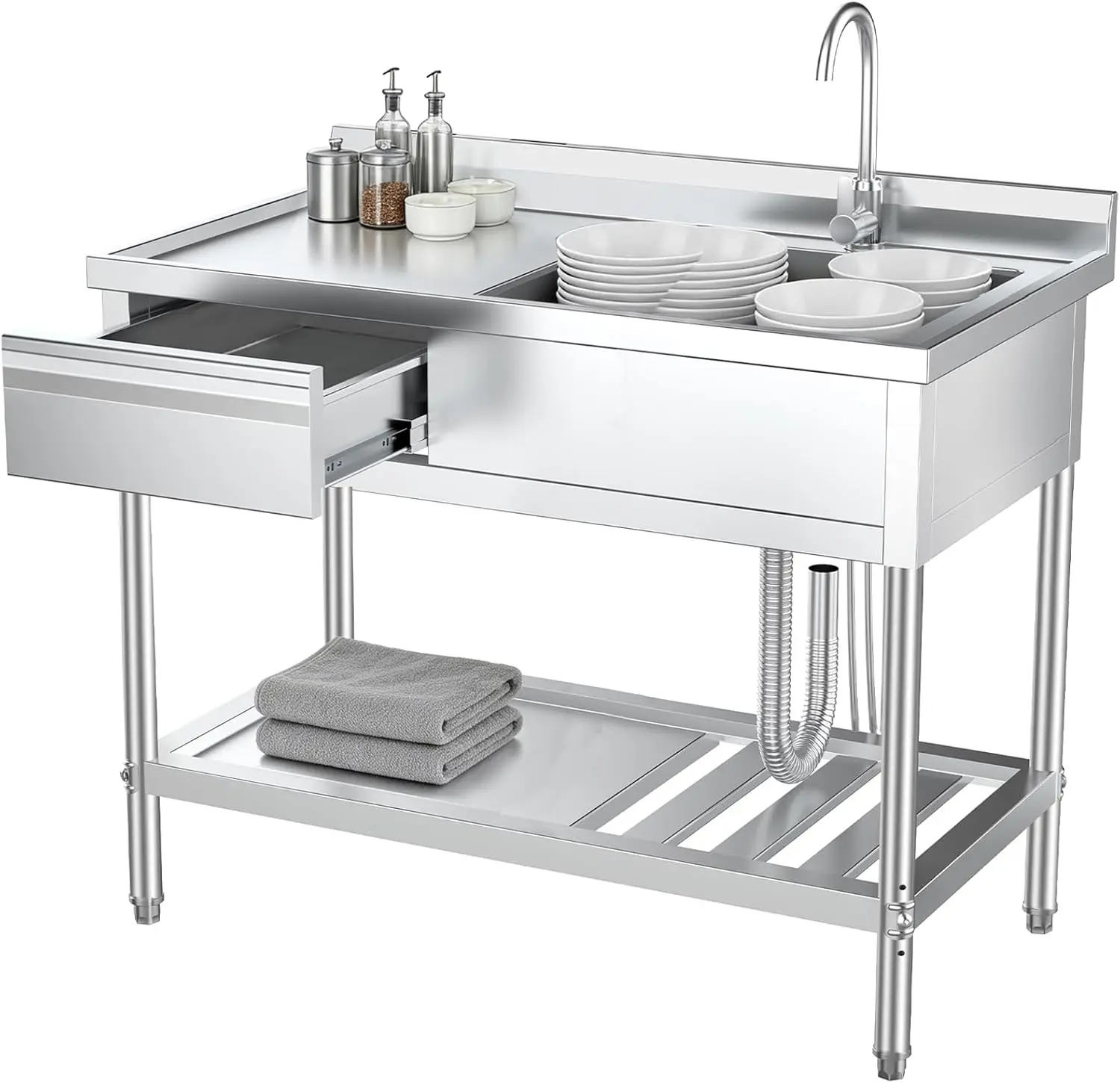 Commercial Kitchen Plumbing - Мойка коммерческая из нержавеющей стали с
