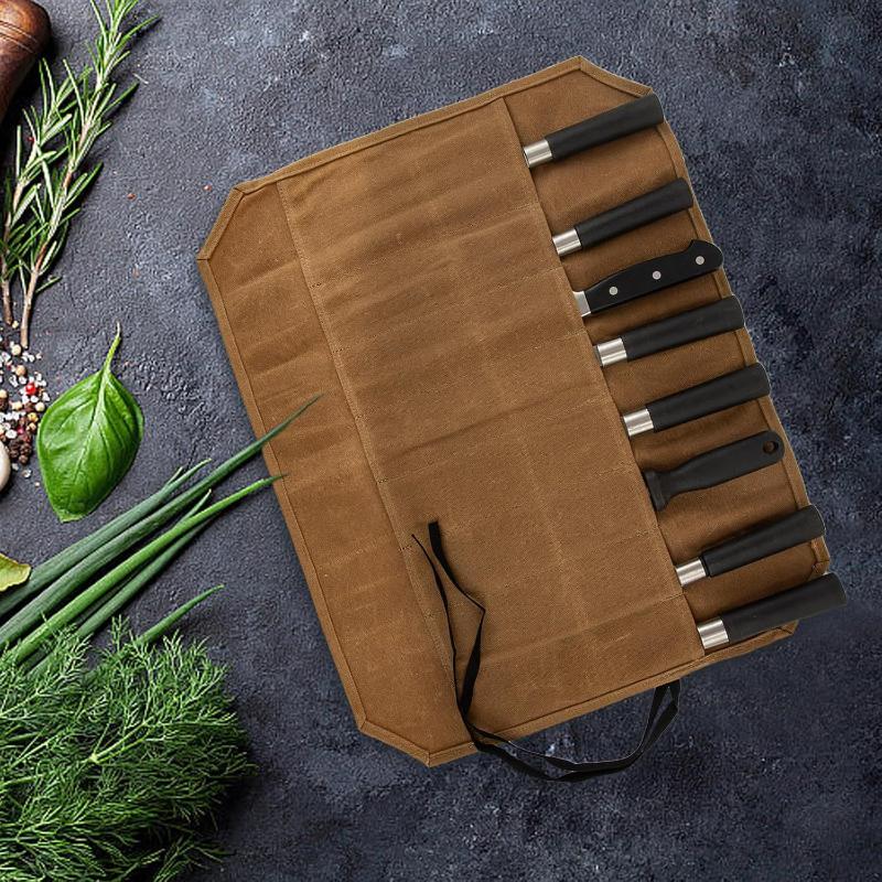 Commercial Kitchen Knife Holder - Чехол для ножей из вощеного холста