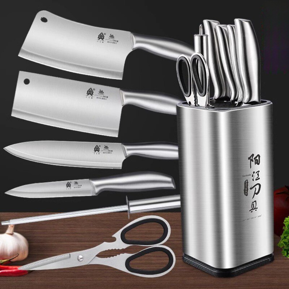 Commercial Kitchen Knife Holder - Набор кухонных ножей из 7 предметов