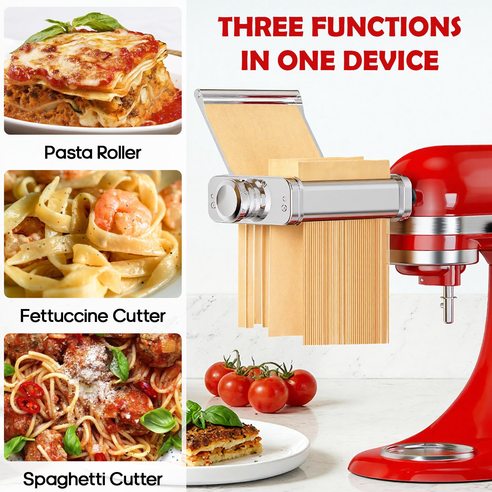Насадка для пасты 3-в-1 из нер – обзор и цена Commercial Kitchen Aid Mixer