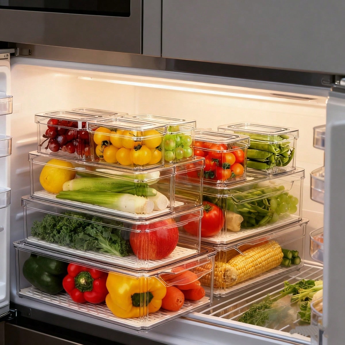 Набор из 7 штабелируемых конте – обзор и цена Commercial Kitchen Fridge