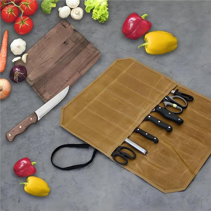 Чехол для ножей из вощеного хо – обзор и цена Commercial Kitchen Knife Holder