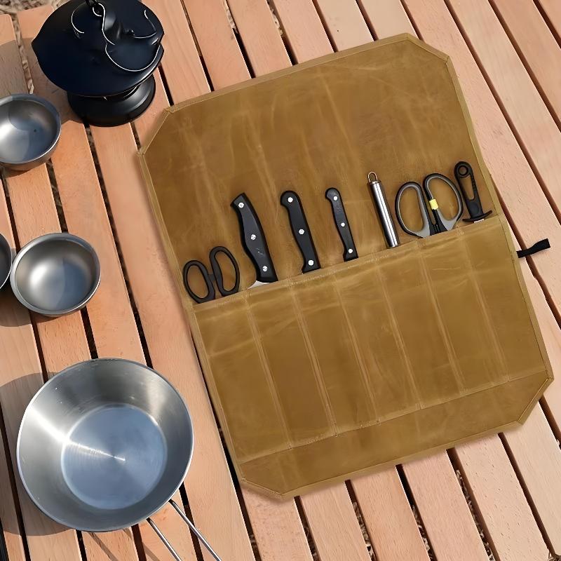 Чехол для ножей из вощеного хо – обзор и цена Commercial Kitchen Knife Holder