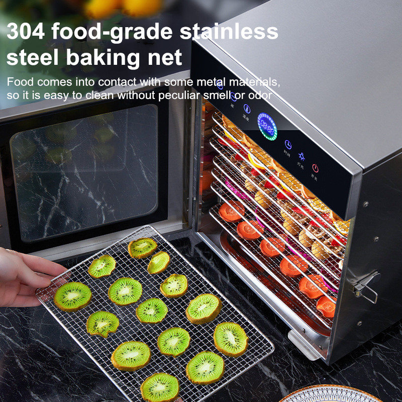 8-ярусная сушилка для продукто – обзор и цена Commercial Food Dehydrator