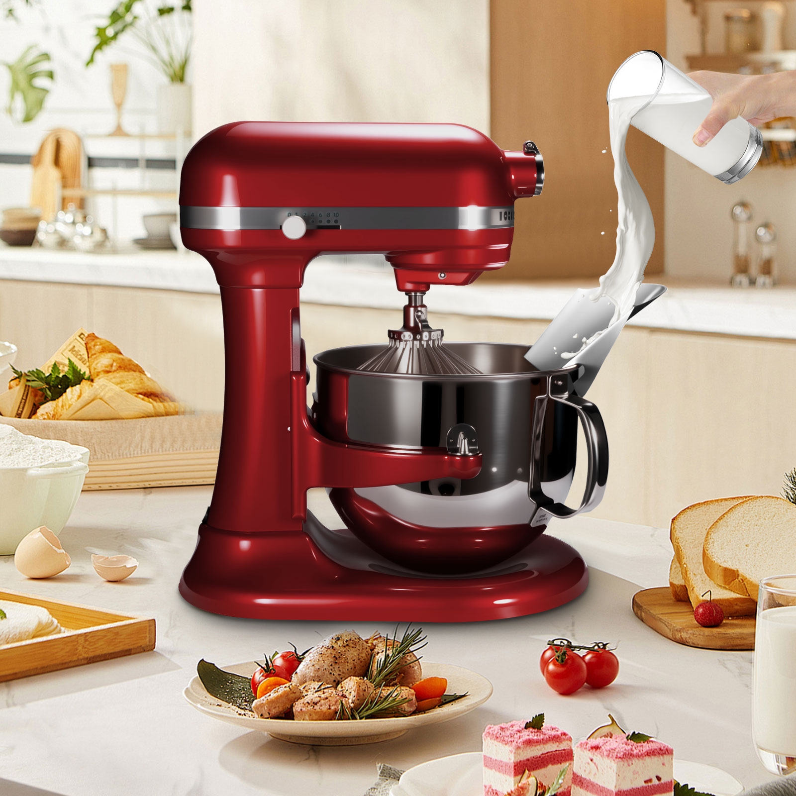 1 шт., защита от опрокидывания – обзор и цена Commercial Kitchen Aid Mixer